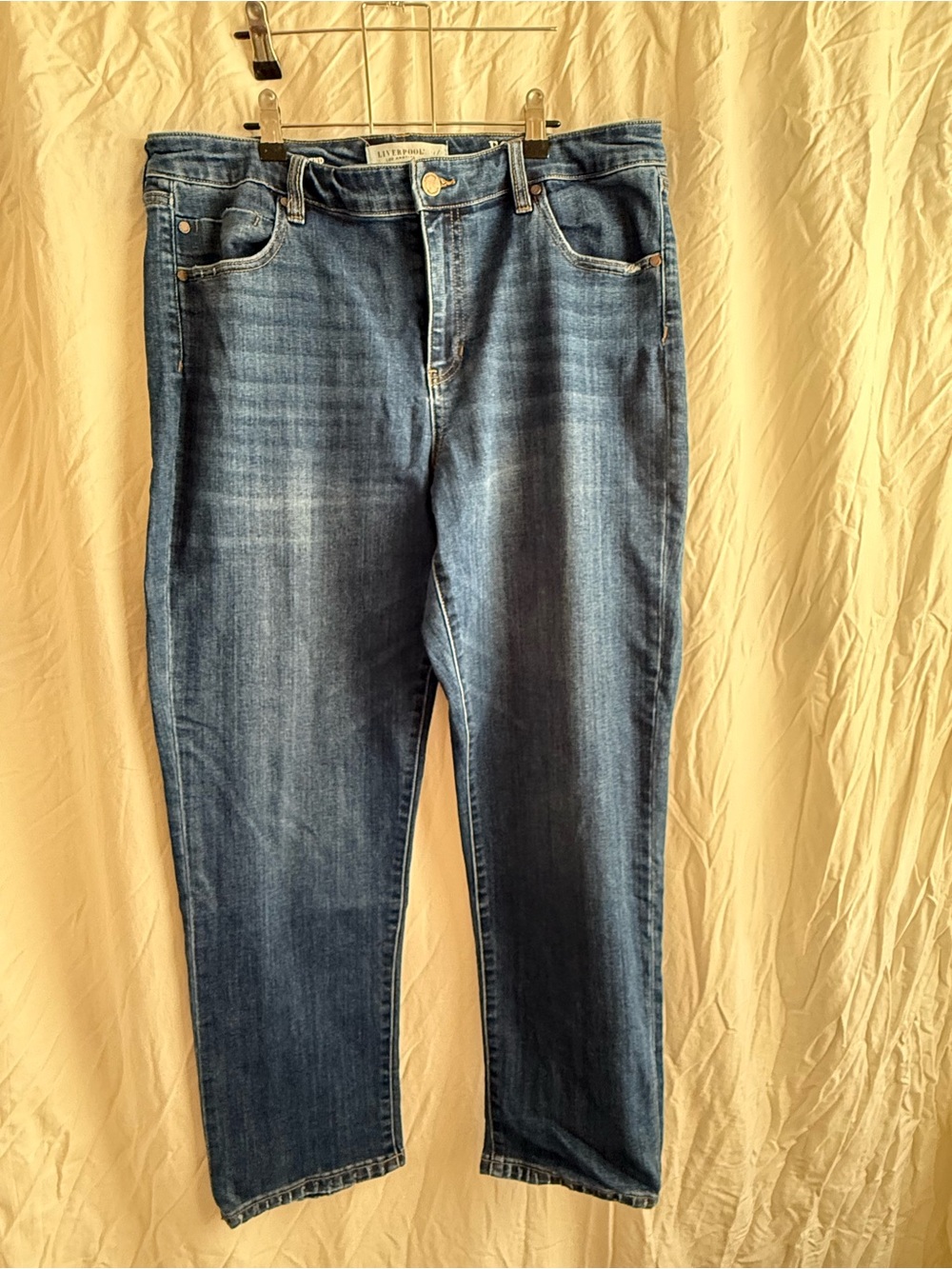 Liverpool Jeans Company Women’s Girlfriend Jeans - Blue Wash